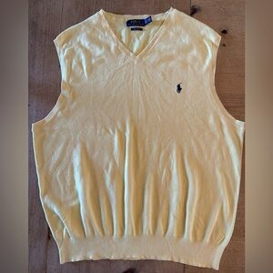 Polo Ralph Lauren Sweater Vest Men 3XLT Tall PimaCotton VNeck Golf BIG TALL PLUS